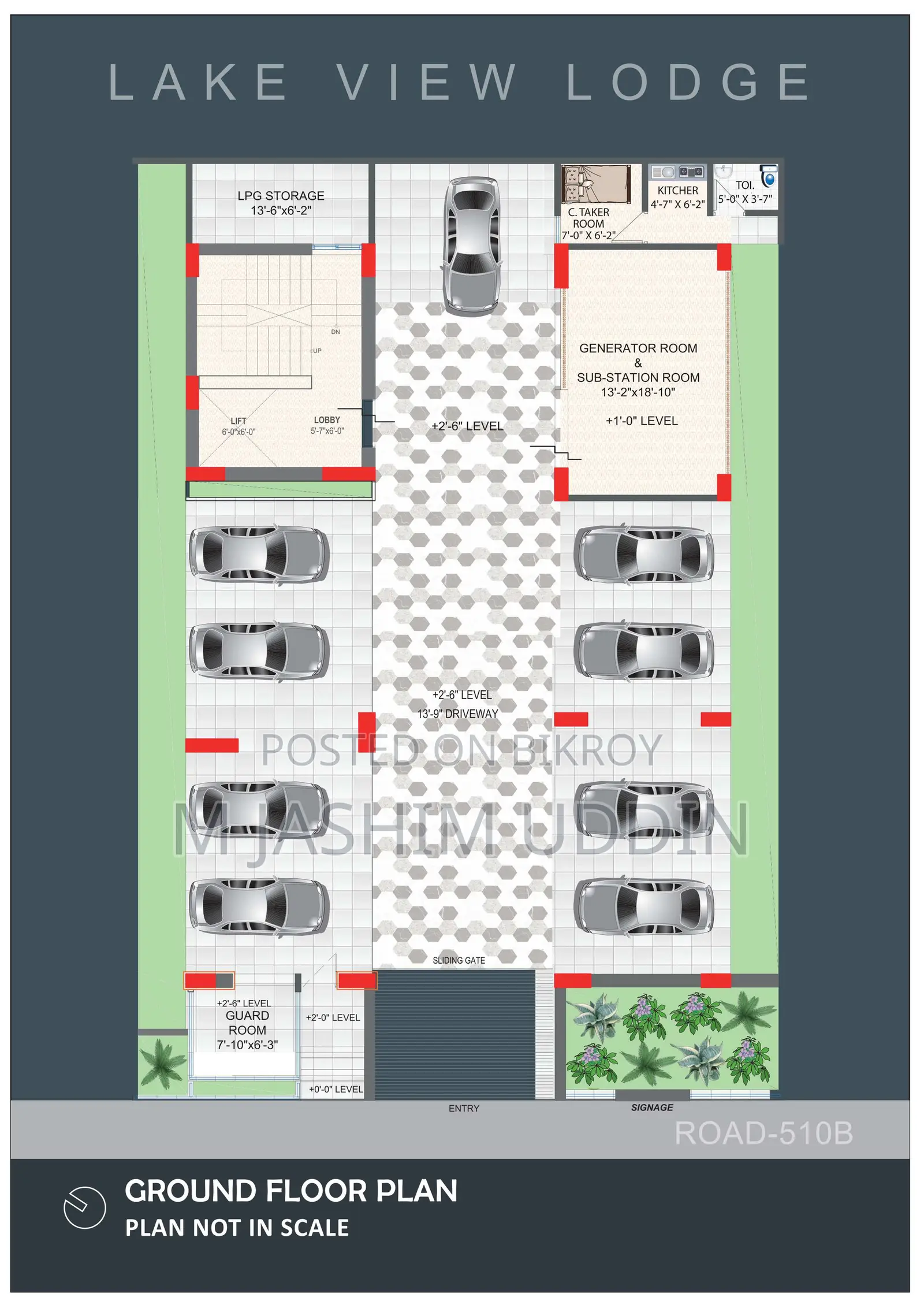 4-Bedroom Apartment in Landowner, Jalshiri Abason for Sale