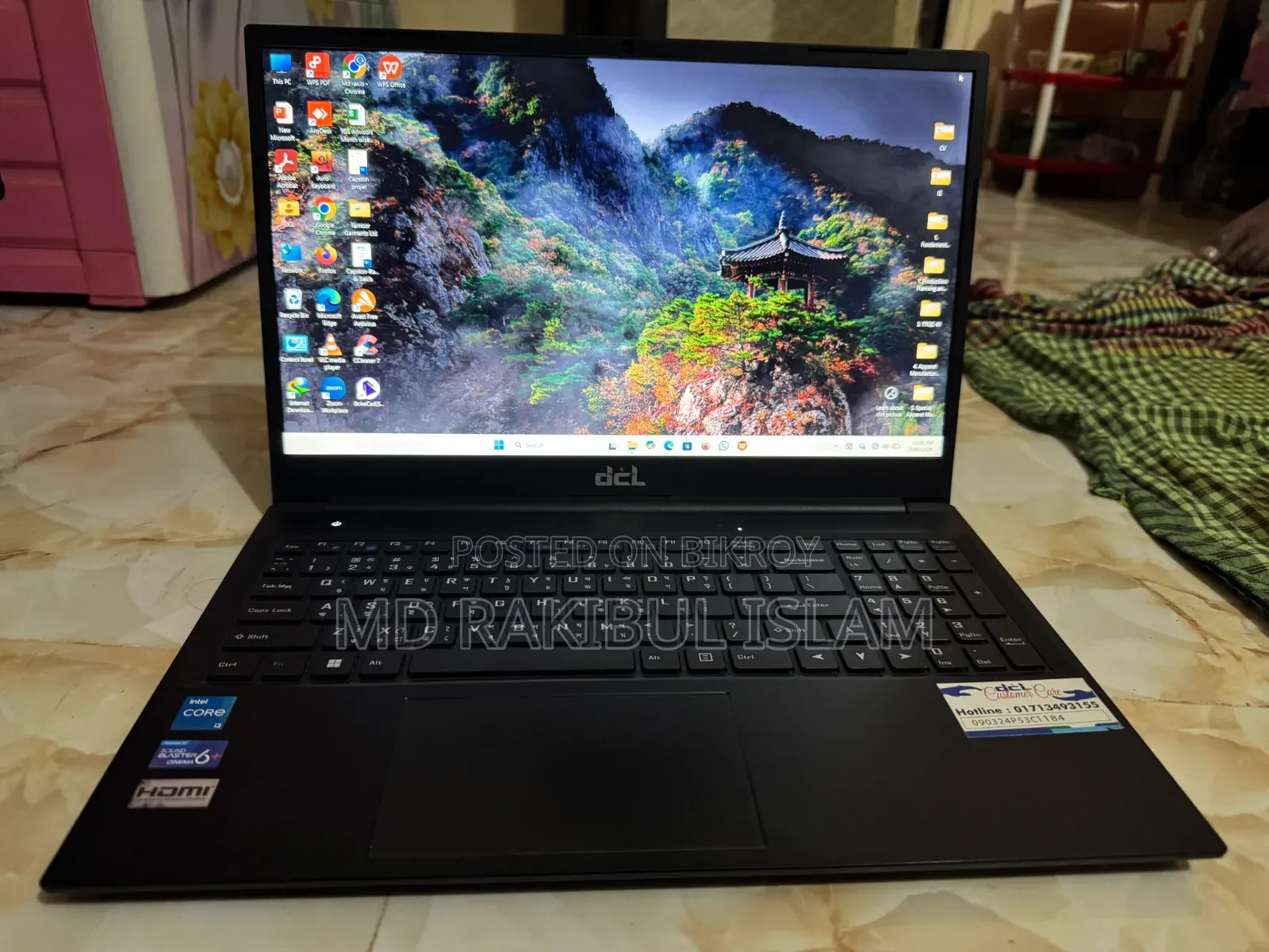 Laptop 8GB Intel Core I3 HDD+SSD 512GB