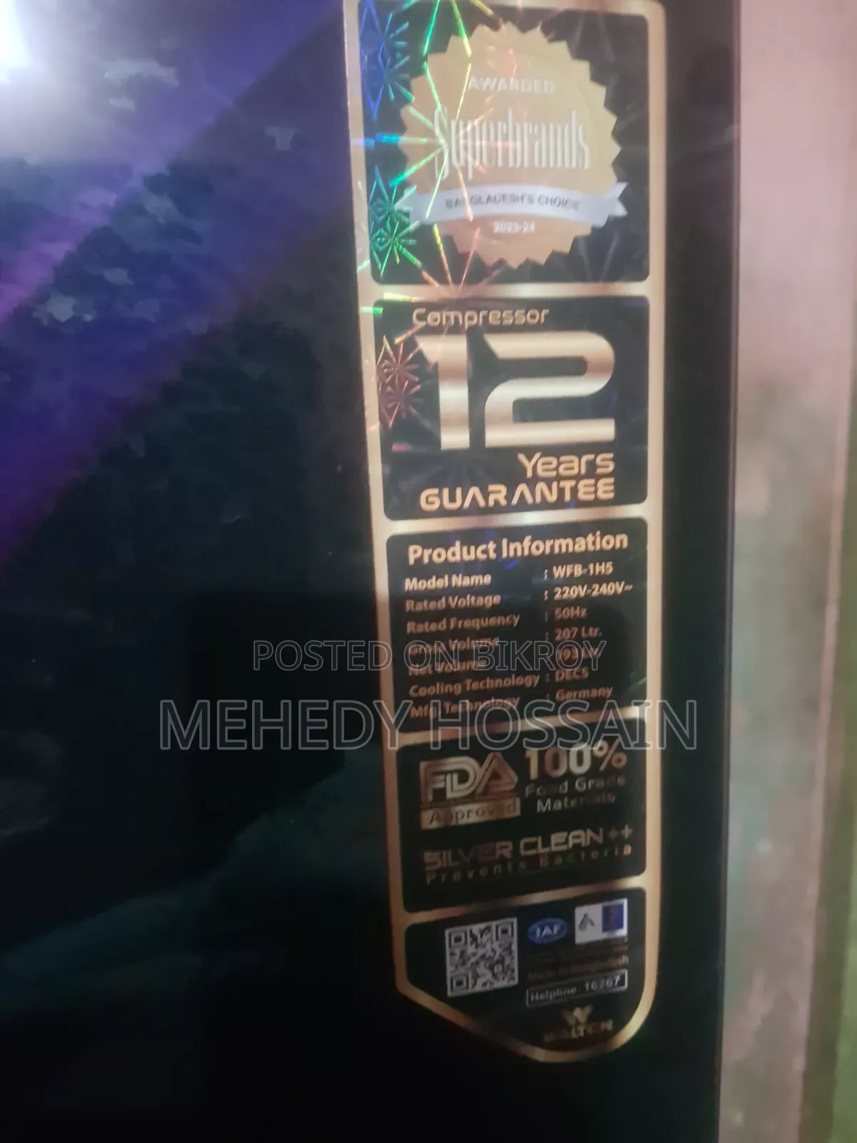 New Refrigerator 3 Month Use