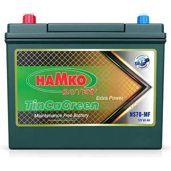 Hamko NS70-MF TinCaGreen 65Ah Car Battery