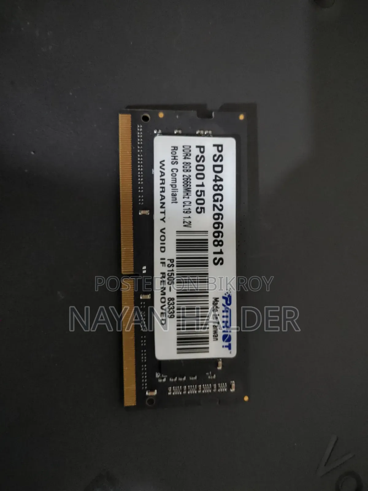 Laptop RAM 8GB DDR4