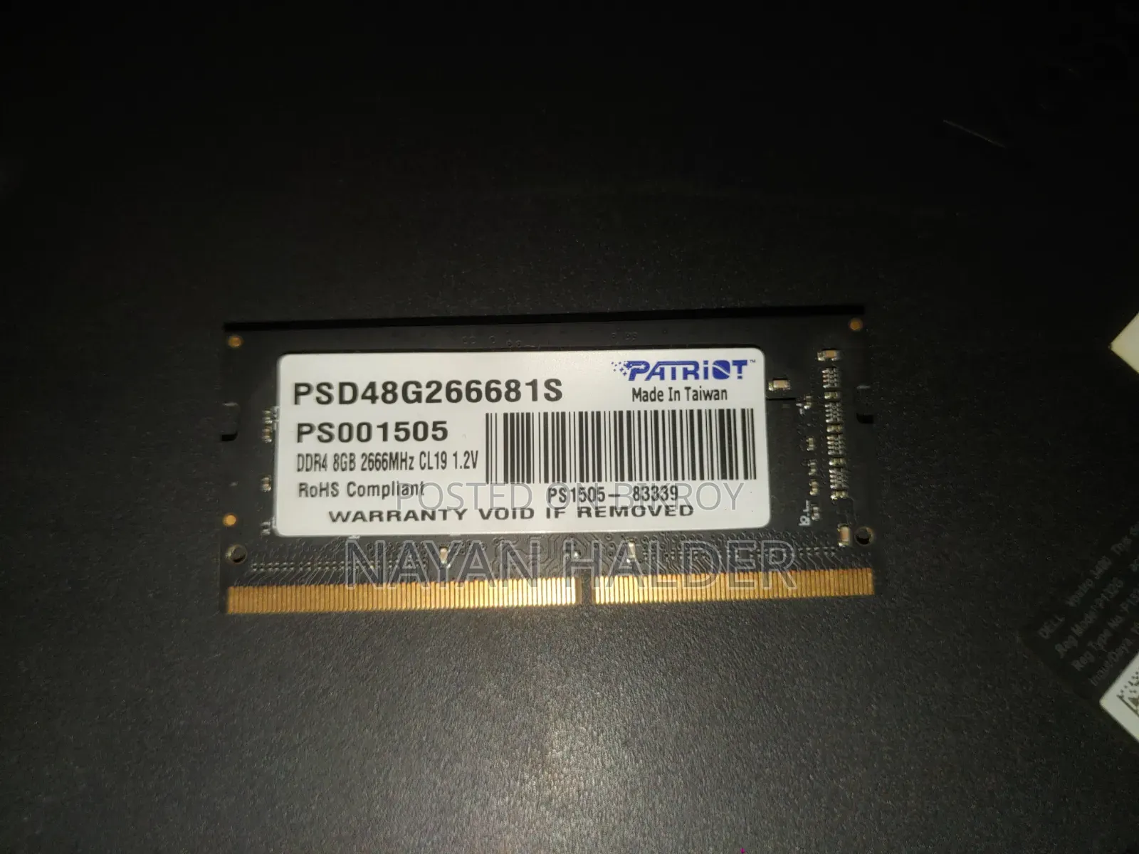 Laptop RAM 8GB DDR4