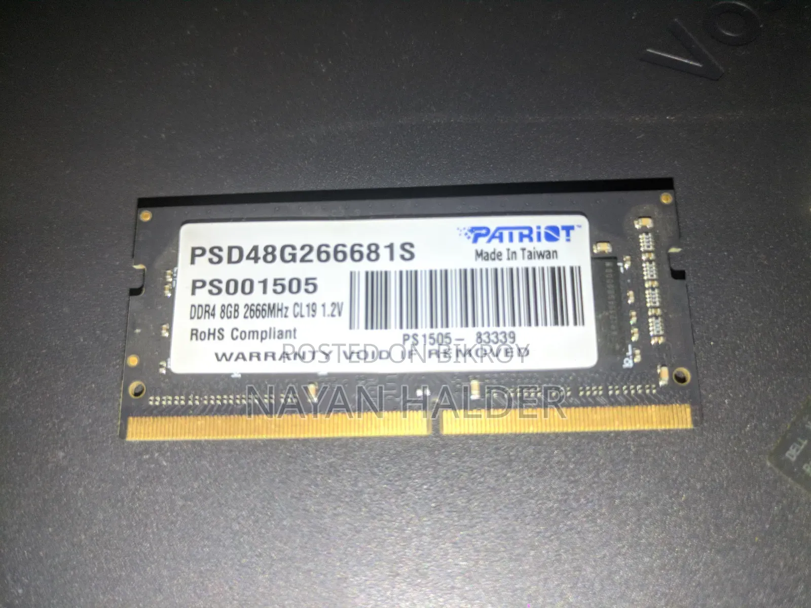 Laptop RAM 8GB DDR4