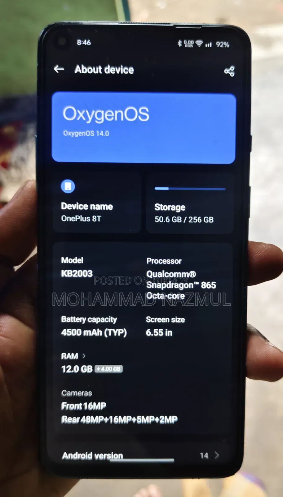 OnePlus 8T 256 GB Graphite