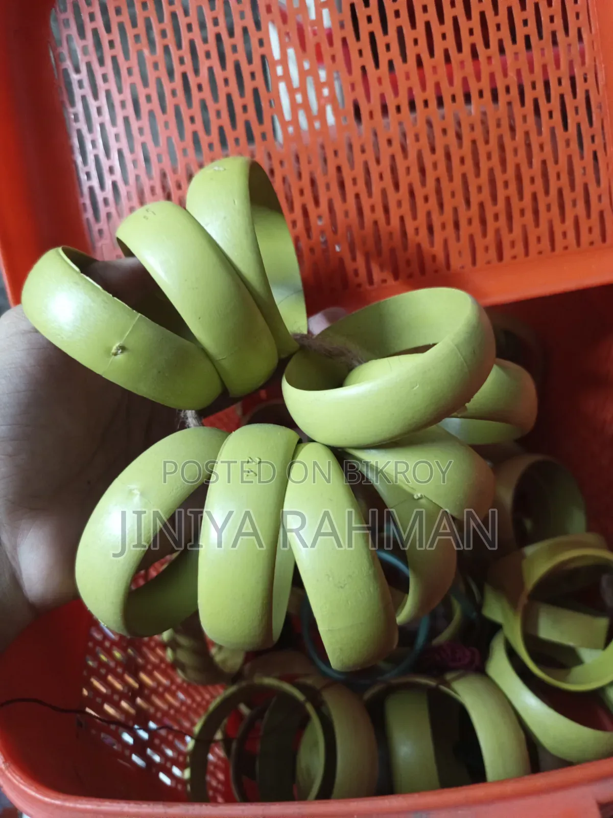 Selling handmade bangle materials below purchase price