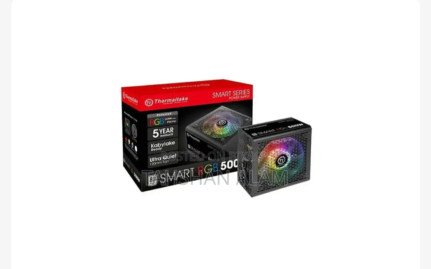 Thermaltake Smart RGB 500W 80 Plus Power Supply