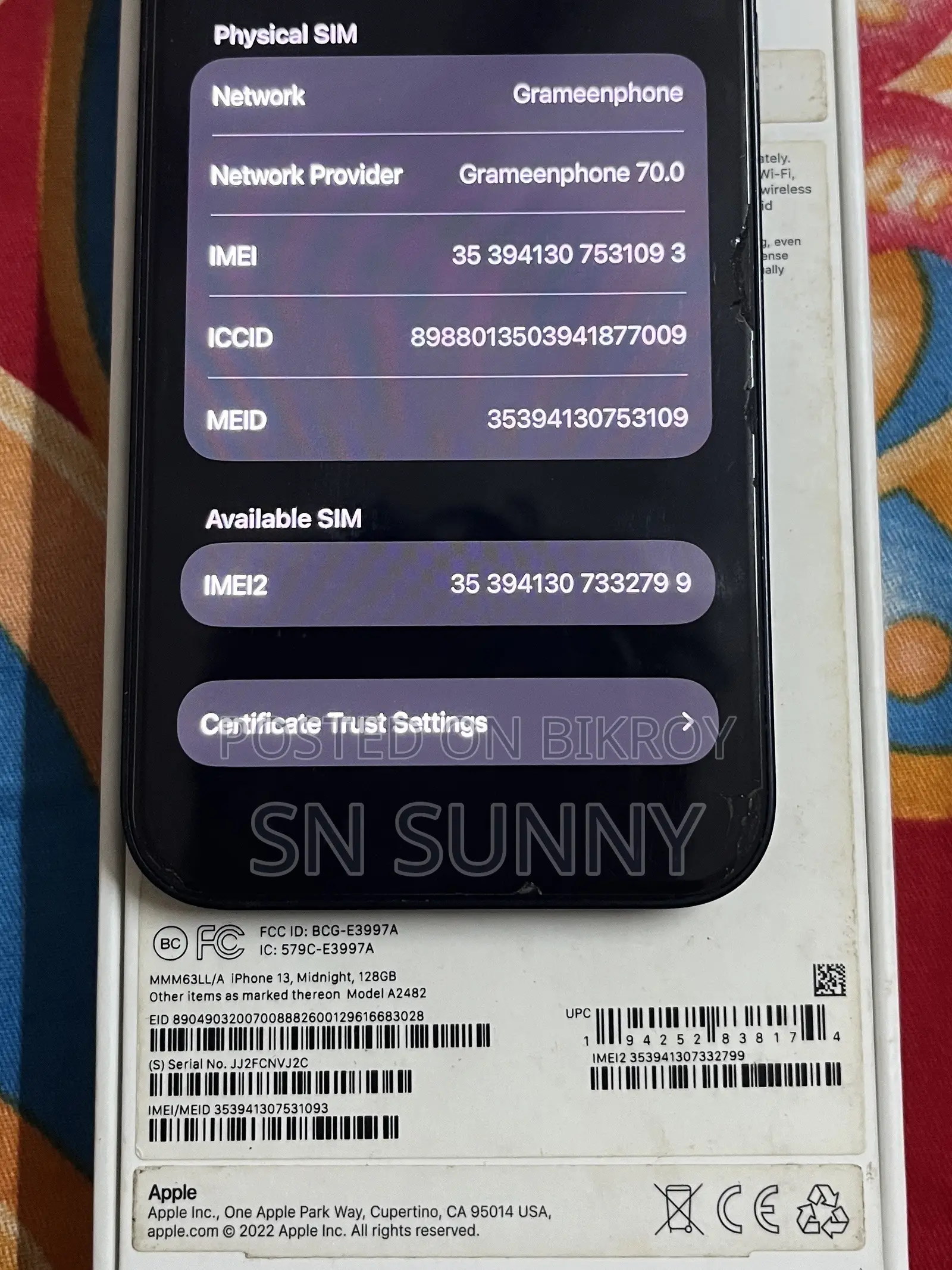 Apple iPhone 13 128 GB Black