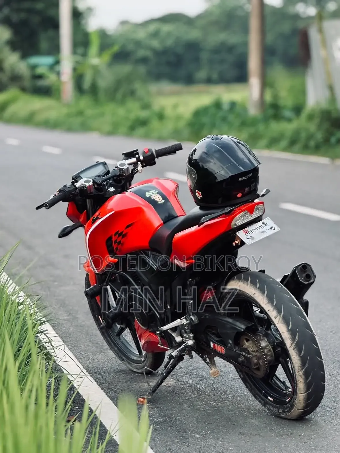 টিভিএস অ্যাপাচি আরটিআর ১৬০ ৪ভি ২০১৯ লাল