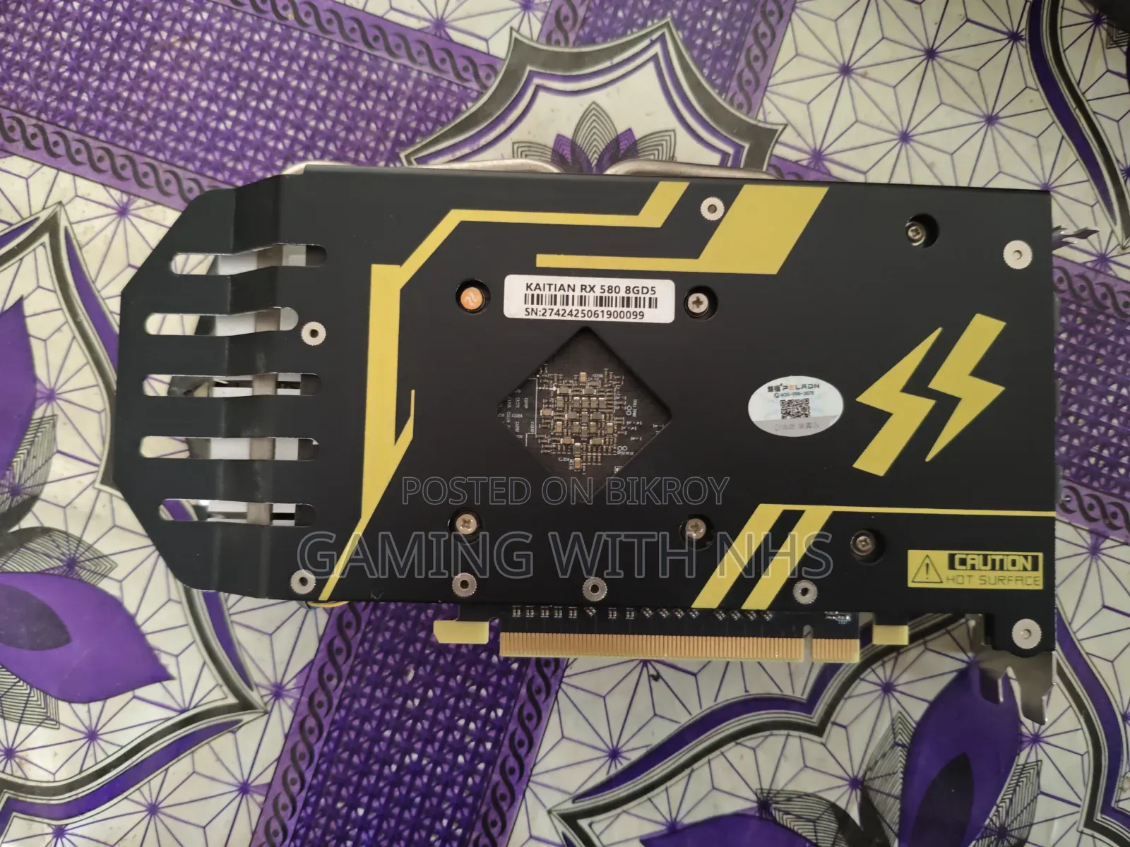 AMD Radeon RX 580 8GB with Box, Full Fresh, Perfect for Gaming