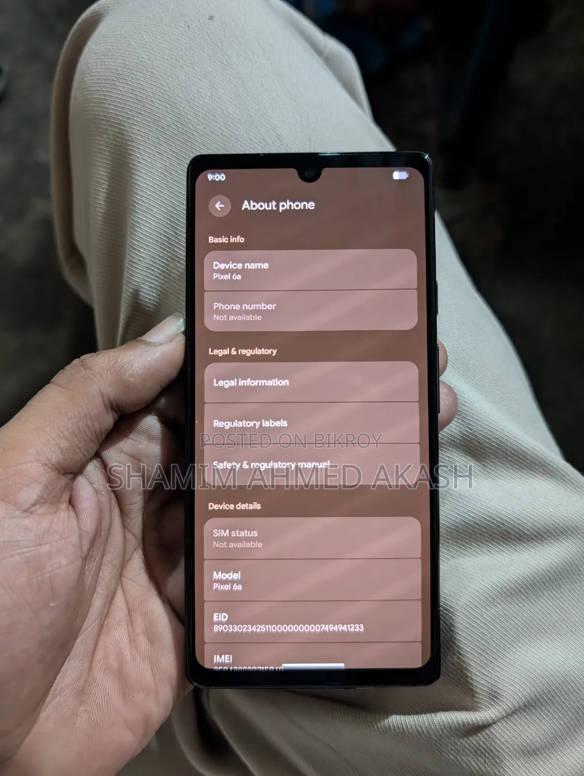 Google Pixel 6a 128 GB White
