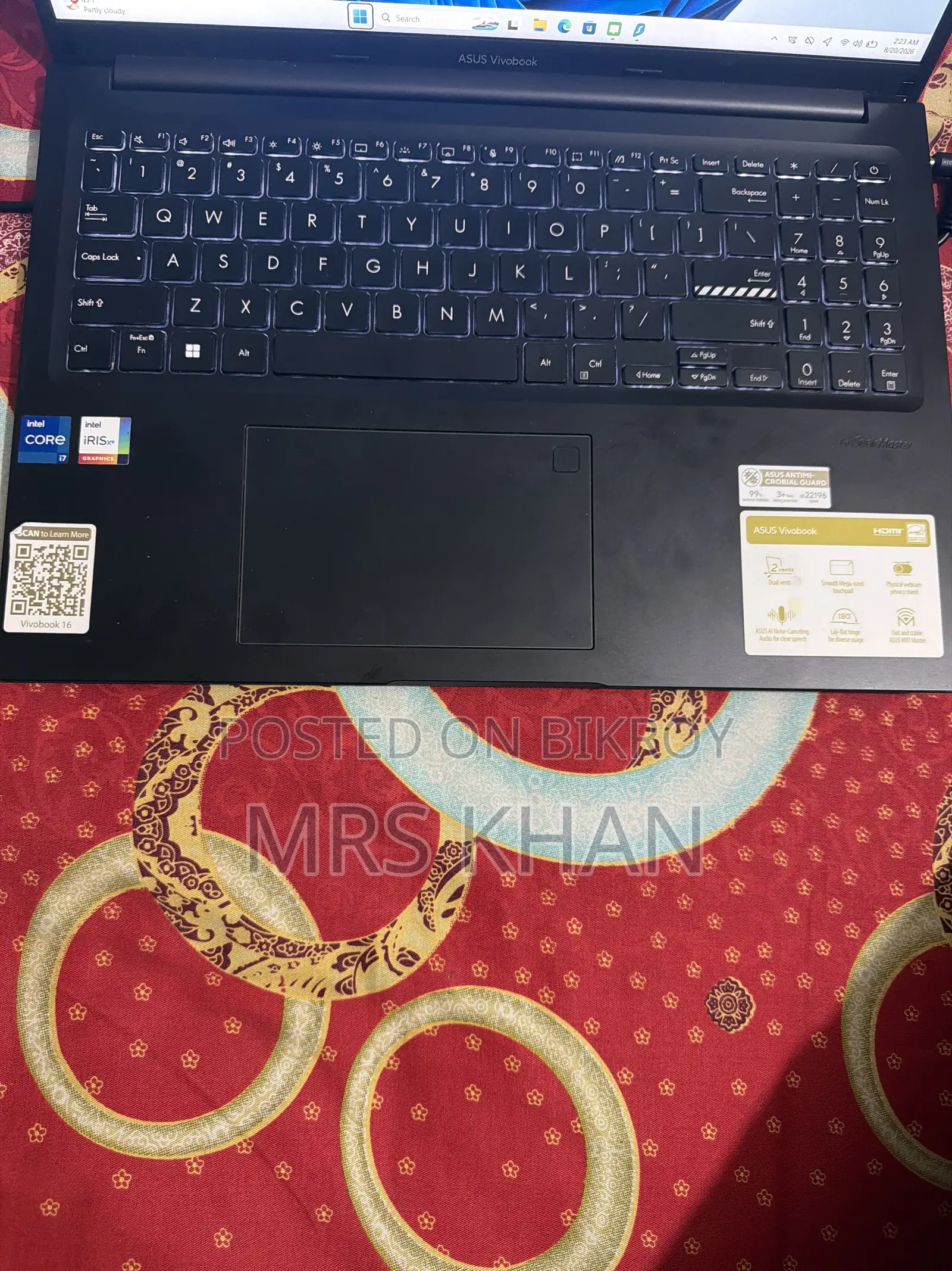 New Laptop ASUS Vivobook 16 16GB Intel Core I7 SSD 1T