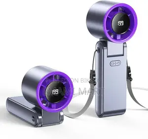 Portable Handheld Turbo Fan, 100 Speed Settings, 24-Hour Cooling Time