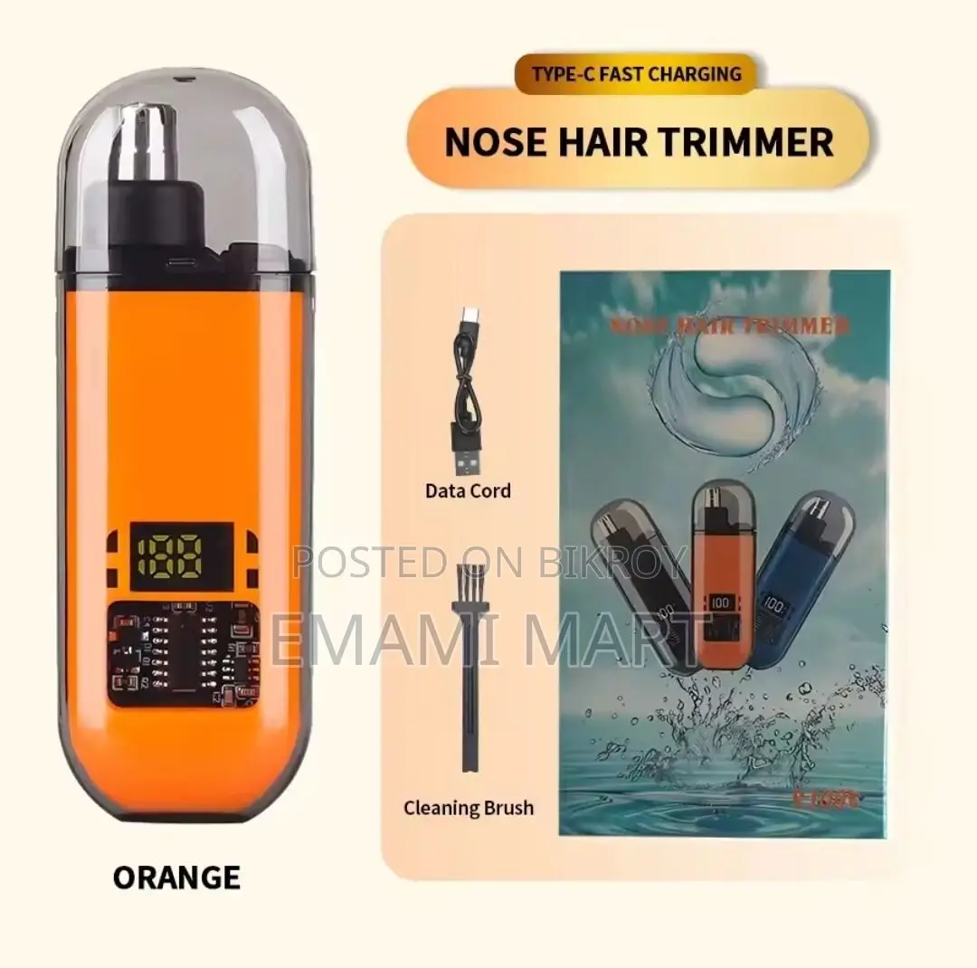 Portable Electric Ear and Nose Trimmer USB Rechargeable Electric Nose 