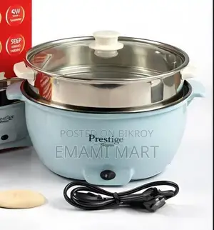 Prestige 5.2L Multifunctional Electric Cooking Pot with Steamer