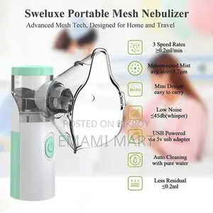 Mini Mesh Nebulizer Portable Handheld Effective Respiratory Solution F