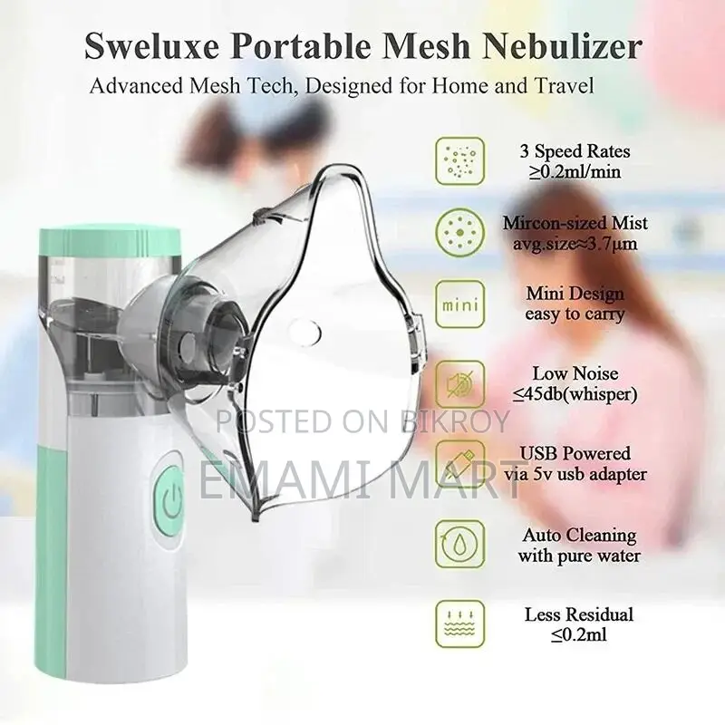 Mini Mesh Nebulizer Portable Handheld Effective Respiratory Solution F