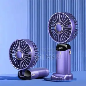 Hand Held Fan,Portable Handheld USB Rechargeable Fans with 5 Speeds
