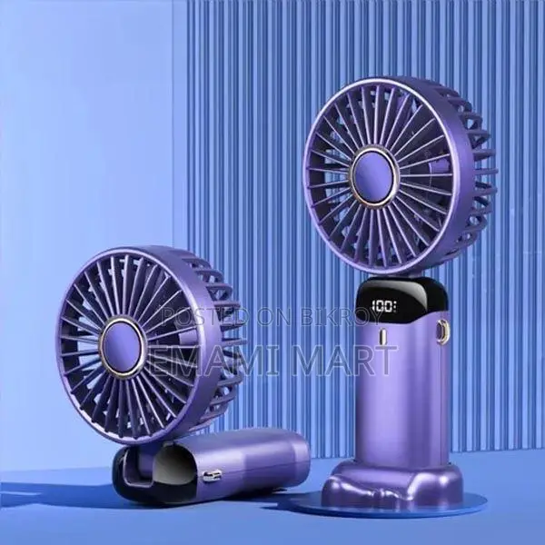 Hand Held Fan,Portable Handheld USB Rechargeable Fans with 5 Speeds