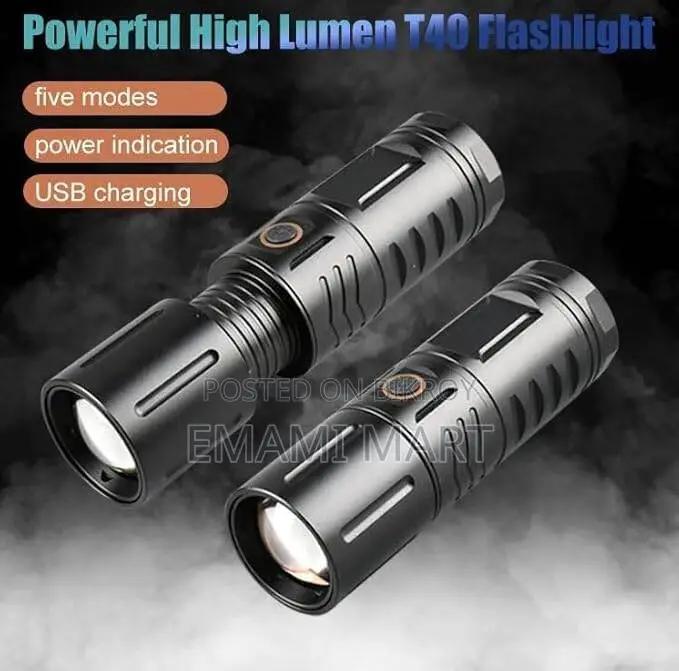 LED Tactical Portable Flashlight Light - 200000 High Lumens