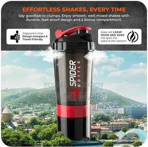 Active 100 Protein Shaker Bottle 500ml With Extra Compartment - Gym Sh