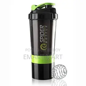 Protein Shaker Bottle with 2 Extra Compartment Jars