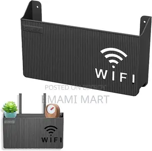 WiFi Router Storage Box,Wall Mount,Living Room TV Wall Storage Rack Se