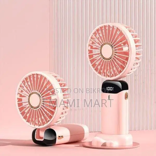 Hand Held Fan,Portable Handheld USB Rechargeable Fans with 5 Speeds