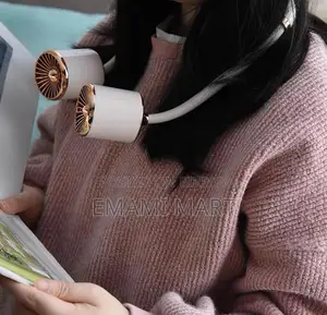 Lukzer Retractable Neck Fan Portable Rechargeable Hands Free Personal 