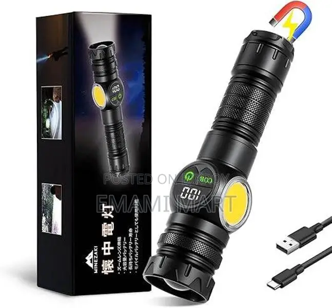 Portable Flashlight, Powerful LED Light, Eco-friendly, Lithium Battery