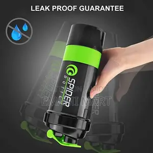 Protein Shaker Bottle with 2 Extra Compartment Jars