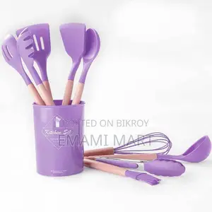 Spoon Set 12-Piece Silicone Kitchen Cooking and Baking Utensils Set