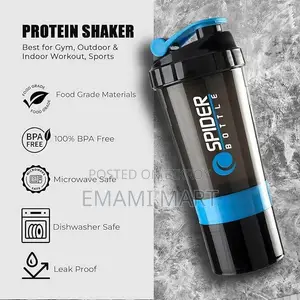 Protein Shaker Bottle 500ml With Extra Compartment