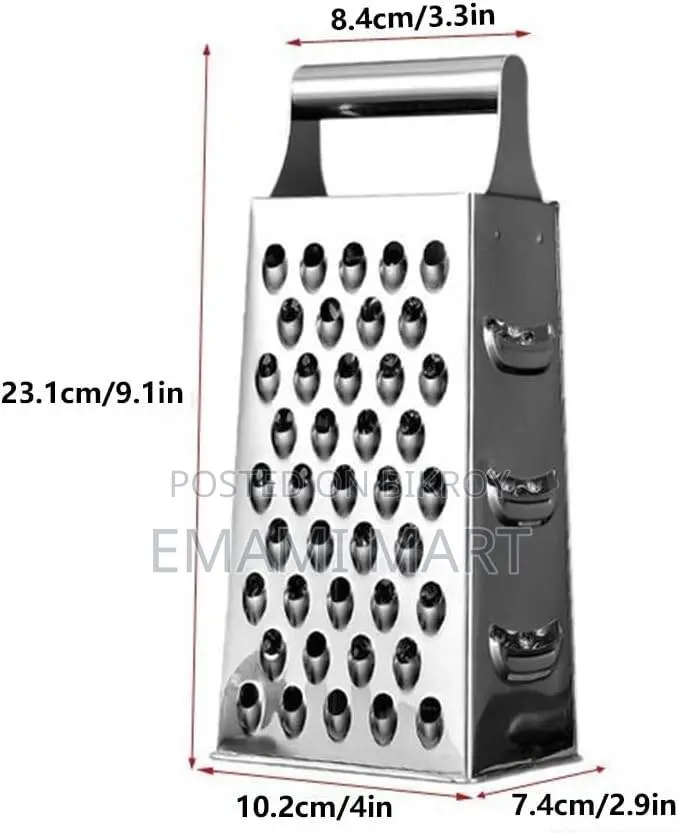 Multifunctional 4-Sided Box Grater HAODAF Cheese Grater Cheese Grater