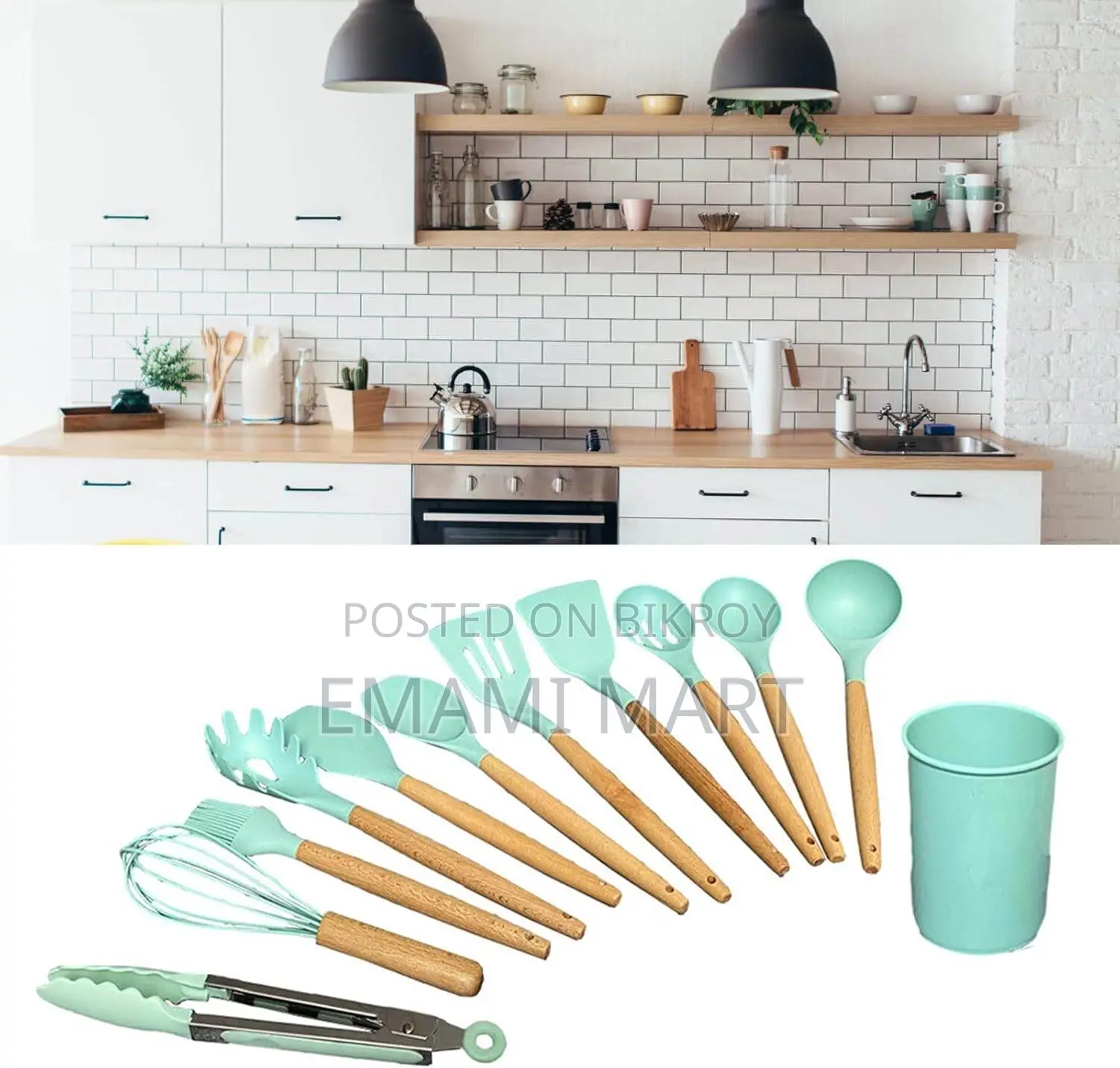 12 PCS Silicone Cooking Utensils Set, Non-Stick Silicone Cooking Utens