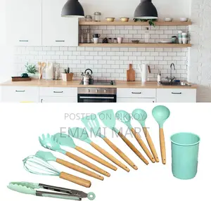 12 PCS Silicone Cooking Utensils Set, Non-Stick Silicone Cooking Utens