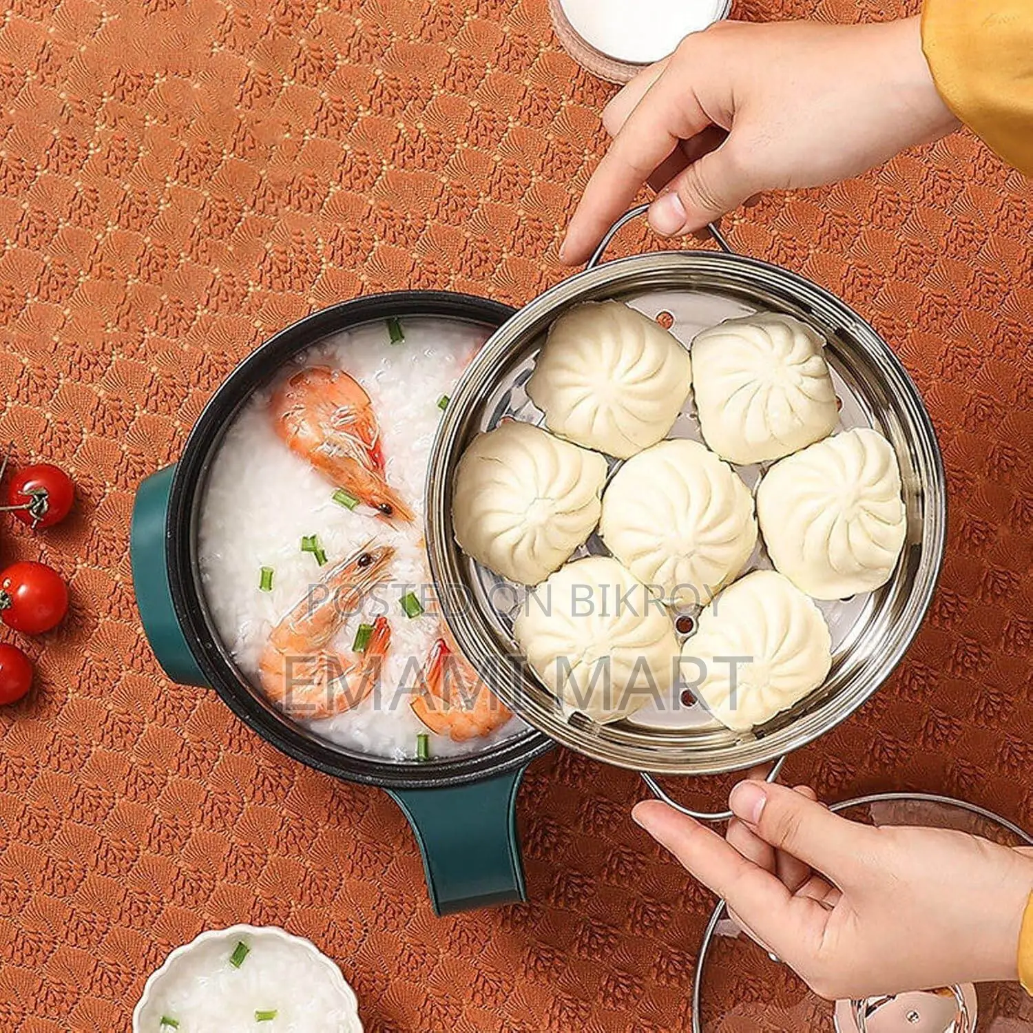Rice Cooker, 3.5 L Non-Stick Rice Cooker with Steamer Basket, Multi-Co