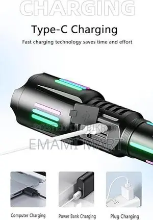 High brightness rechargeable flashlight, super bright waterproof long 