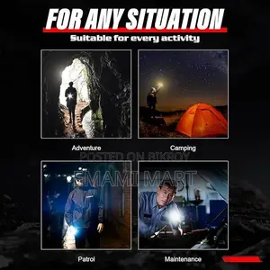 LED Tactical Portable Flashlight Light - 200000 High Lumens