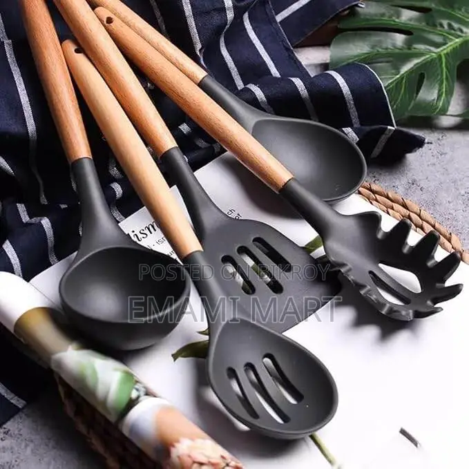 Silicone Cooking Utensil Set,12pcs Silicone Cooking Kitchen Utensils S