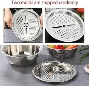 Stainless Steel 3 in 1 Kitchen Multipurpose Kitchen Bowl,Drain Basket