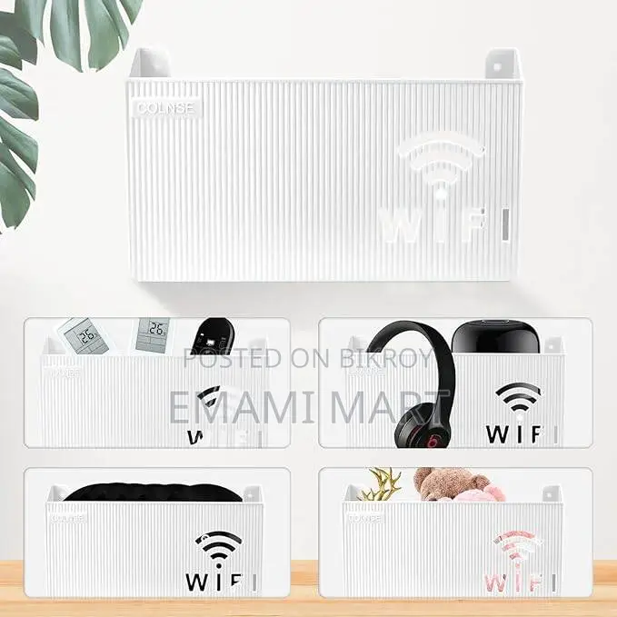 WiFi Router Storage Box Shelf Wall WLAN Router Box Hide Wall Hangings 