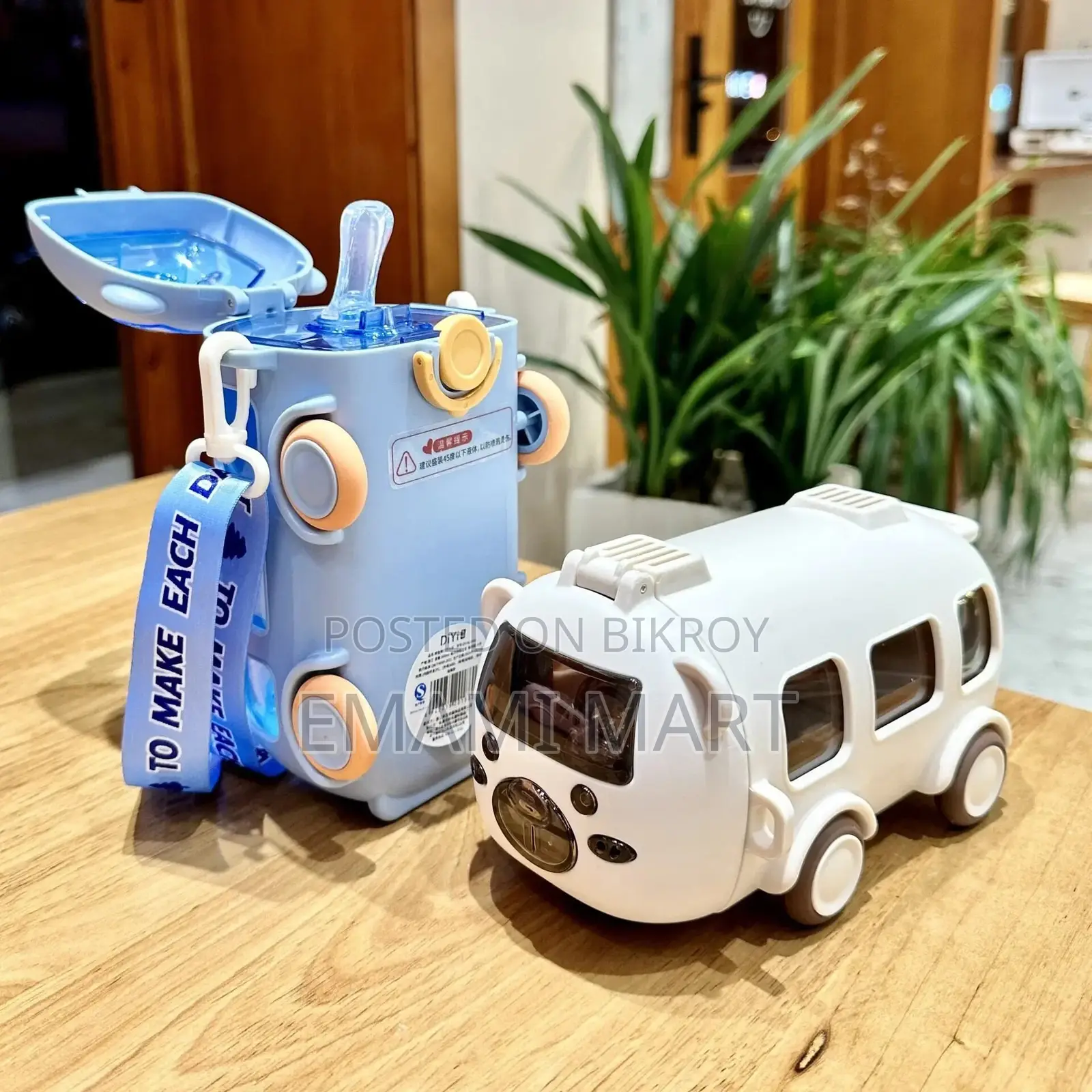 Fun Kids’ Water Bottle With Movable Wheels | Leak-Proof, BPA-Free, And