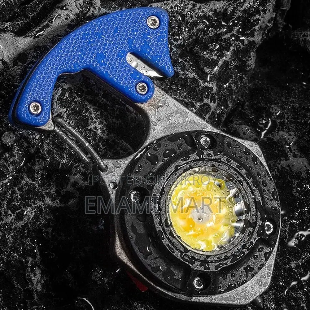 Multi-function LED Keychain Lights USB Charging Mini Screwdriver Hamme