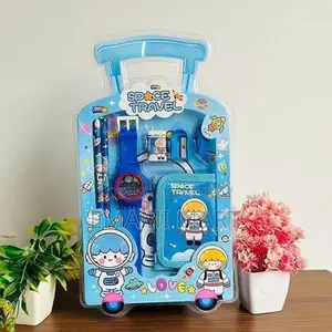 7 Pcs Stationery Set Toy for Kids - School Supply Kit with Pencil, Era