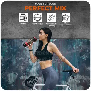 Active 100 Protein Shaker Bottle 500ml With Extra Compartment - Gym Sh
