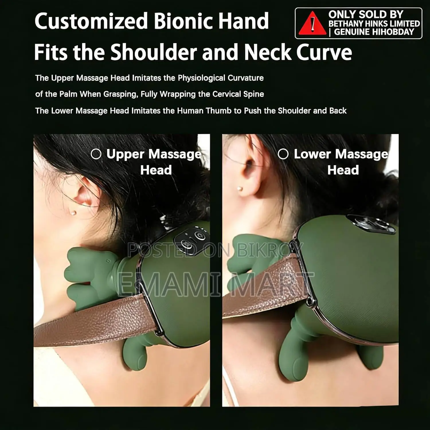 Electric Neck And Shoulder Massager, Handiva Hand Massager With Finger