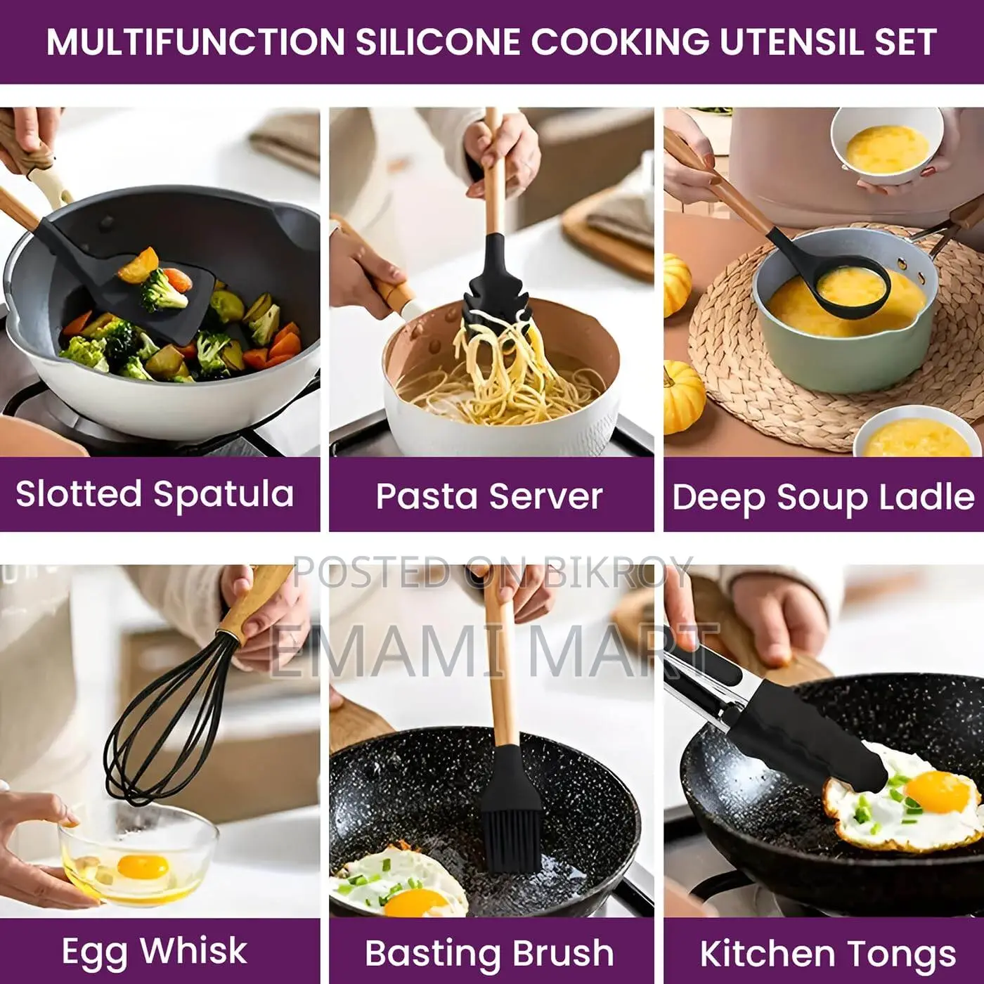 12-Piece Silicone Spatula Set – Heat-Resistant, Non-Stick Kitchen Uten