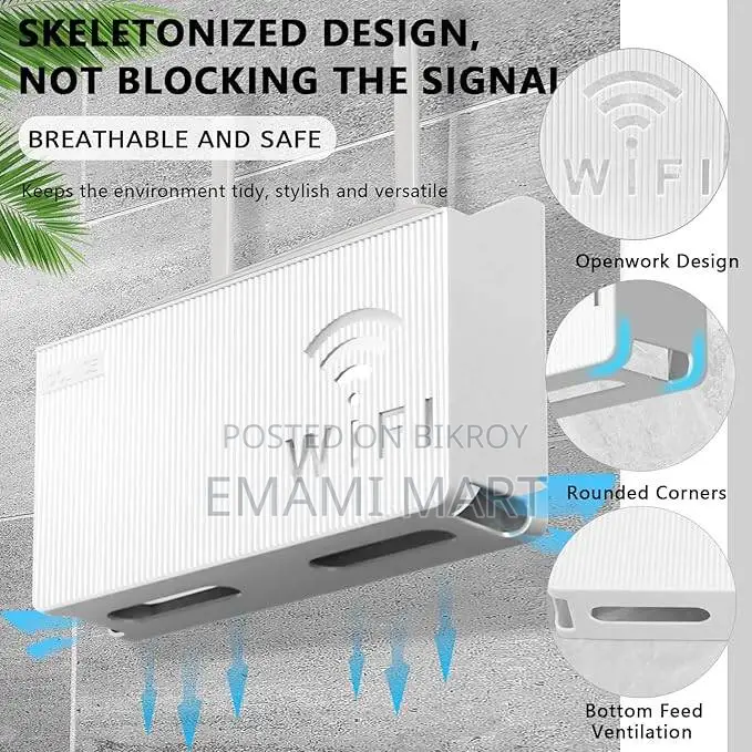 WiFi Router Storage Box Shelf Wall WLAN Router Box Hide Wall Hangings 