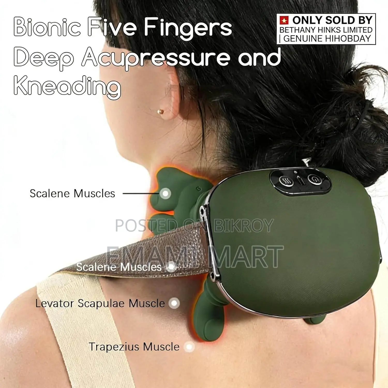 Electric Neck And Shoulder Massager, Handiva Hand Massager With Finger