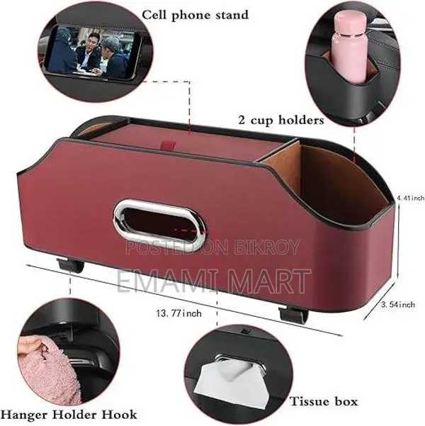 HALOYIVGO Car Seat Back Organizer - Stylish & Functional Storage for F